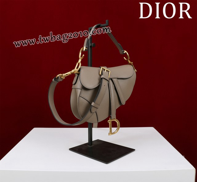 Dior专柜新款迪奥高仿原单长肩带大小号牛皮马鞍包手拎斜挎包 djfk1799